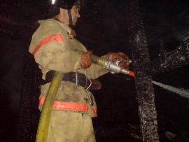 В посёлке Строитель в Рязани сгорел дачный дом