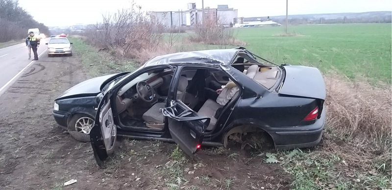 Под Скопином пьяный водитель улетел с дороги, пострадали пять человек