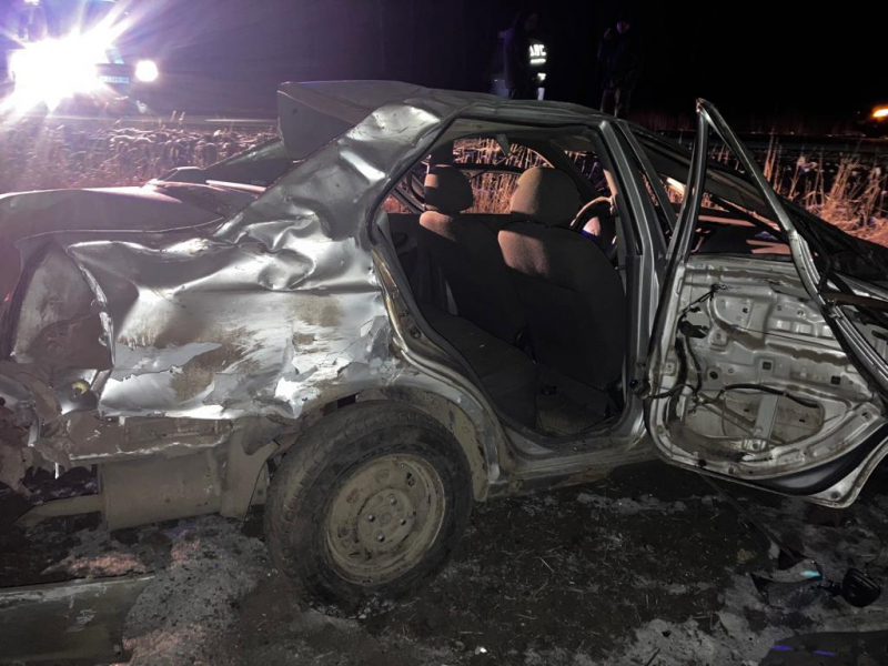 На трассе под Сапожком перевернулся Hyundai Accent, водитель погиб