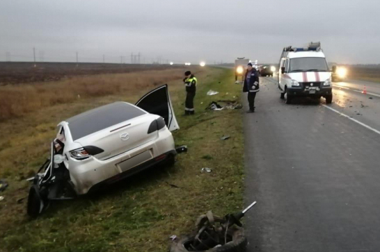 Под Скопином погиб водитель Mazda, столкнувшийся с Volkswagen