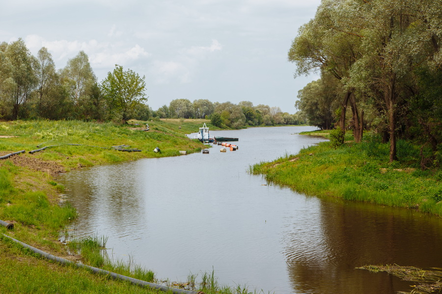 Депутаты Рязоблдумы проверили ход работ по расчистке русла реки Солотча
