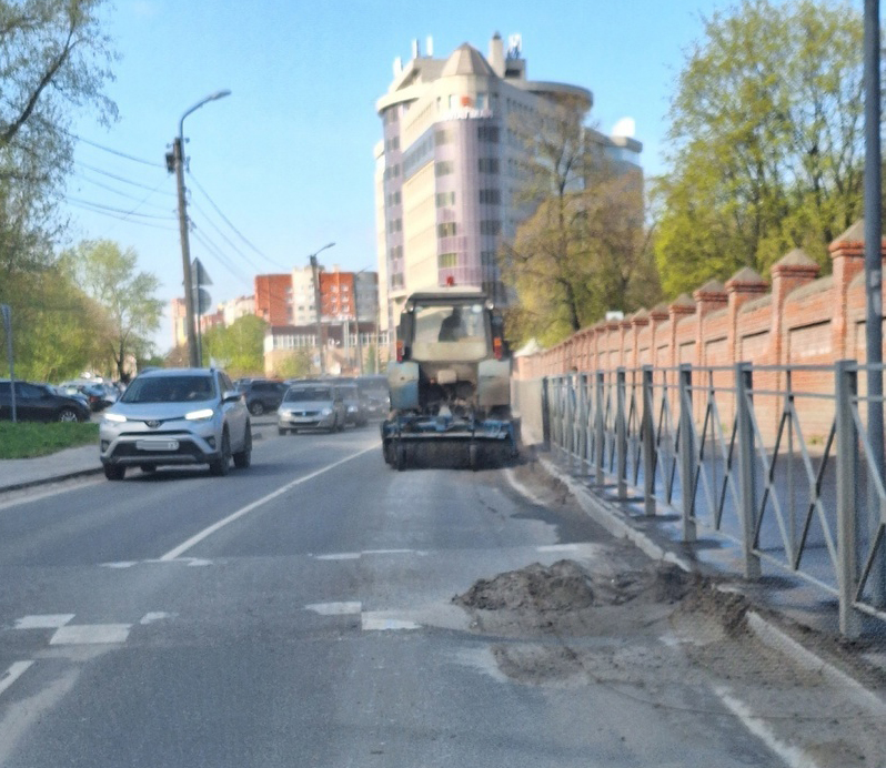На улице Татарской в Рязани образовалась пробка