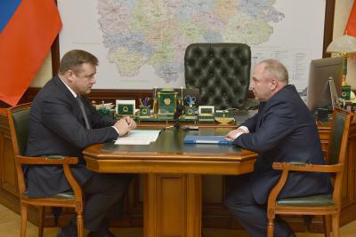 Николай Любимов провёл рабочую встречу с главой Путятинского района