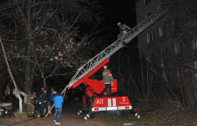 На пожаре в Рязани спасено восемь человек