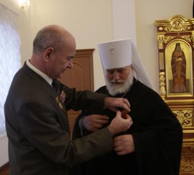 Рязанский митрополит награждён медалью ордена «Доблести»