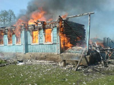 На пожаре в Шацком районе никто не пострадал