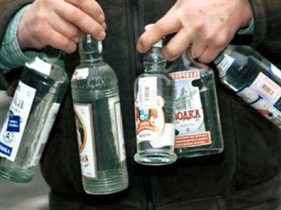 Касимовские воры умыкнули в магазине пятнадцать бутылок водки