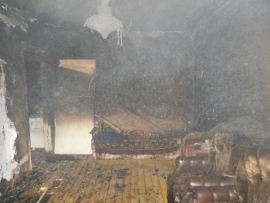 В Рязани пламя повредило квартиру
