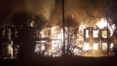 В Сараевском районе сгорело здание амбулатории