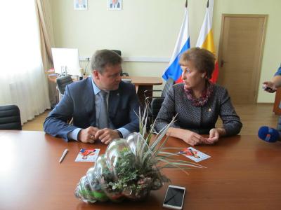губернатор Николай Любимов и министр образования Рязанской области Ольга Щетинкина