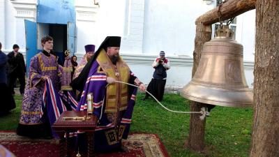 В селе Савватьма Ермишинского района освятили новый колокол на местной церкви