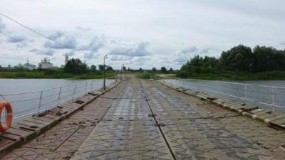 В селе Старочернеево Шацкого района вновь заработал понтонный мост