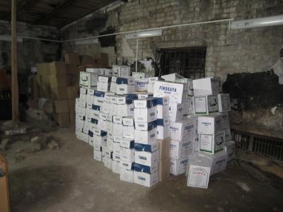 Около пяти тонн контрафактного алкоголя изъято с подпольного склада Касимова