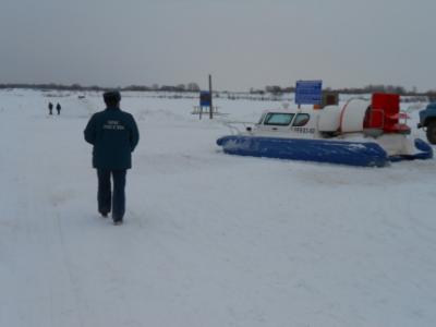 В Касимовском районе открылась ледовая переправа через Оку