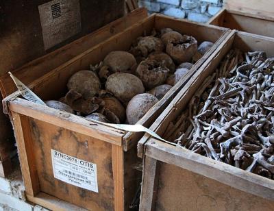 На окраине Рязани нашли ящики с человеческими черепами