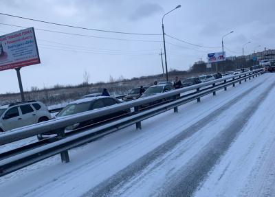 Массовая авария на Муромском шоссе привела к огромным пробкам