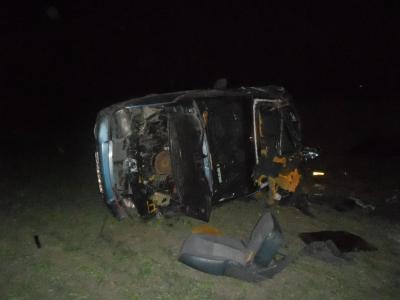 Шесть молодых людей пострадали в перевернувшемся близ Сараев Chevrolet Lumina