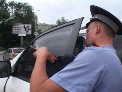 Рязанские гаишники провели рейд по нарушениям правил тонировки автомобилей