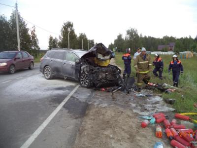 В серьёзной аварии под Рязанью погибли два человека, ещё трое пострадали