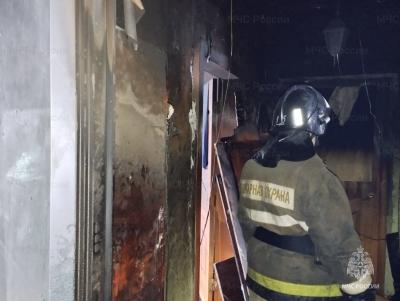 На пожаре в Касимове пострадала женщина
