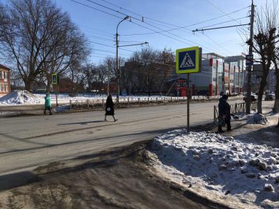 Активисты ОНФ попросили Сергея Карабасова оборудовать по ГОСТу пешеходный переход в Канищево