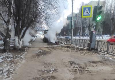 Рязанцы сообщили, что авария на теплосетях в Канищево произошла 8 января