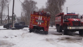 На пожаре в городе Рязани пострадали люди