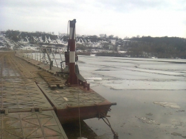 Движение по наплавному мосту в Спасском районе временно перекрыли