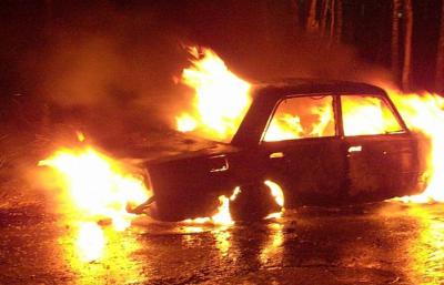 Ночью на дороге близ Скопина сгорела «пятёрка»