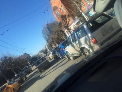 На улице Горького в Рязани столкнулись четыре автомобиля
