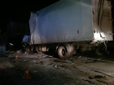 Под Рязанью при столкновении четырёх грузовиков погиб водитель автофургона