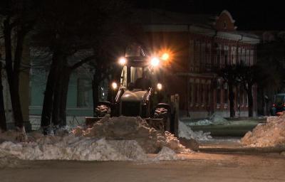 Ночью с улиц Рязани вывезли почти 2800 кубометров снега