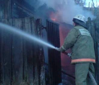 В Касимовском районе сгорело два соседних дома вместе с хозяйственными постройками