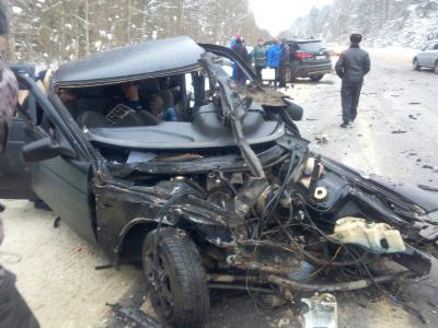 На автодороге Рязань – Касимов столкнулись три автомобиля