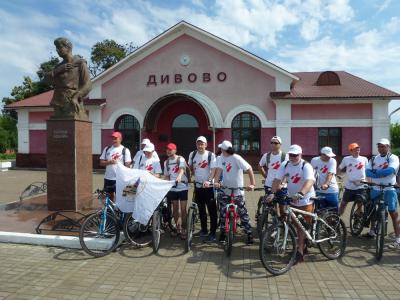 В честь 180-летия Российских железных дорог состоялся велопробег по есенинским местам