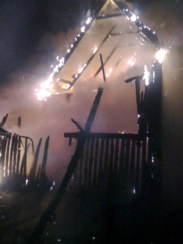 На пожаре в десятиэтажном доме на улице Новосёлов в Рязани сгорела постель