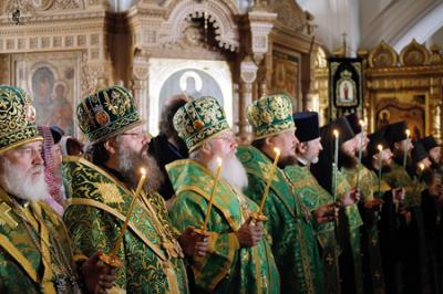 Рязанский архиепископ сослужил патриарху Московскому и всея Руси
