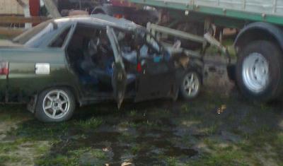 В результате столкновения легковушки с грузовиком в Спасском районе погиб человек