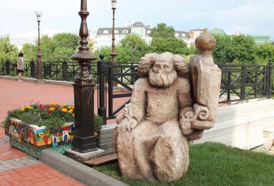 Скульптуры снова стоят на Лыбедском бульваре Рязани