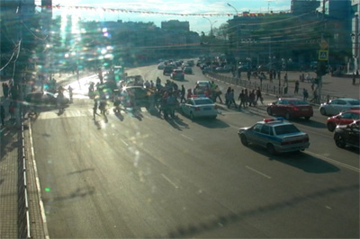 В Рязани временно закрыто движение транспорта через площадь Победы