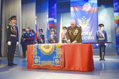 В Рязани прошла церемония торжественного прибития знамени УФСИН к древку