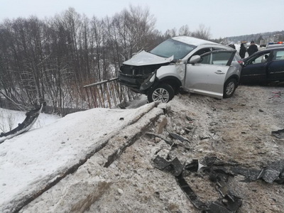 При столкновении Kia и Nissan в Касимовском районе пострадали четыре человека