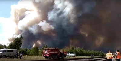 Лесной пожар у посёлка Свеженькая охватил свыше 200 гектаров