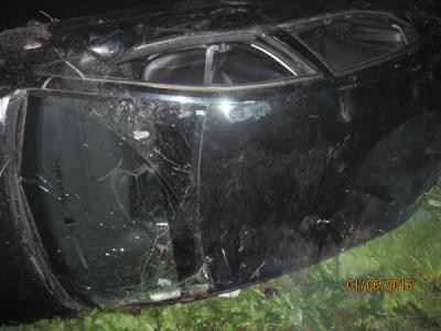 В Рязани водитель перевернувшегося Volkswagen Polo получил переломы ног