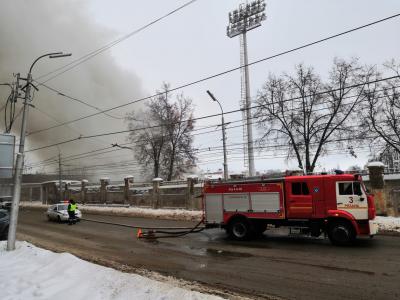 На Центральном рынке в Рязани произошёл пожар