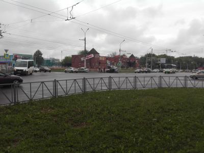 Момент аварии на перекрёстке улицы Циолковского и проезда Яблочкова в Рязани попал на видео