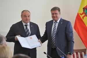 Вице-губернатор Рязанской области Игорь Греков получил благодарственное письмо президента