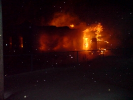 В Шацком раоне пламя охватило жилой дом