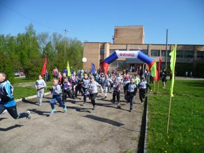 В Рязанском районе прошёл легкоатлетический пробег ко Дню Победы