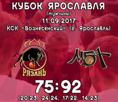 БК «Рязань» на Кубке Ярославля был третьим